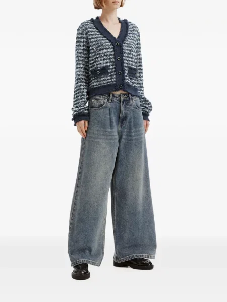 Cardigan B+ab din tweed albastru