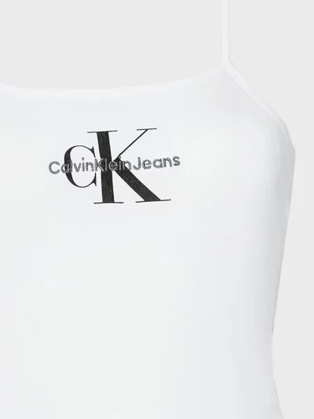 Боді Calvin Klein Jeans з ремінцями біле