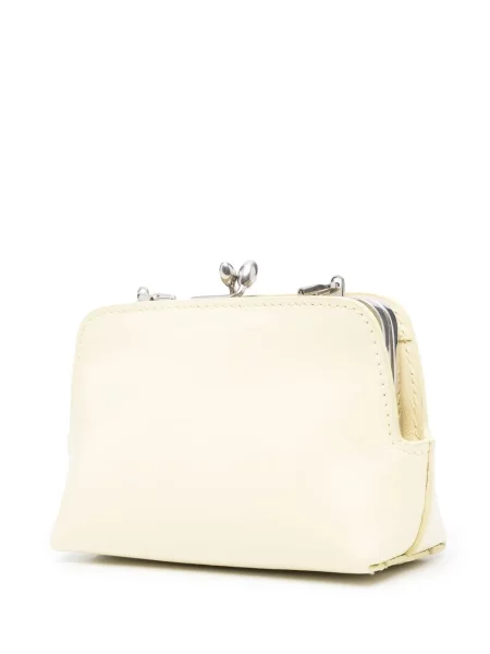 Kožna torbica Jil Sander žuta