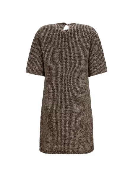 Bouclé rochie mini Fabiana Filippi cu paiete maro