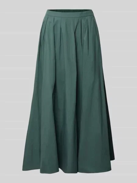 Spódnica midi z zakładkami Robe Légère zielona