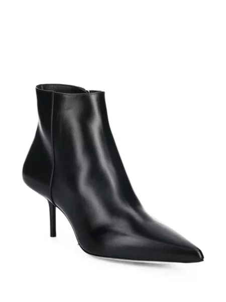 Cizme scurte Max Mara din piele negru