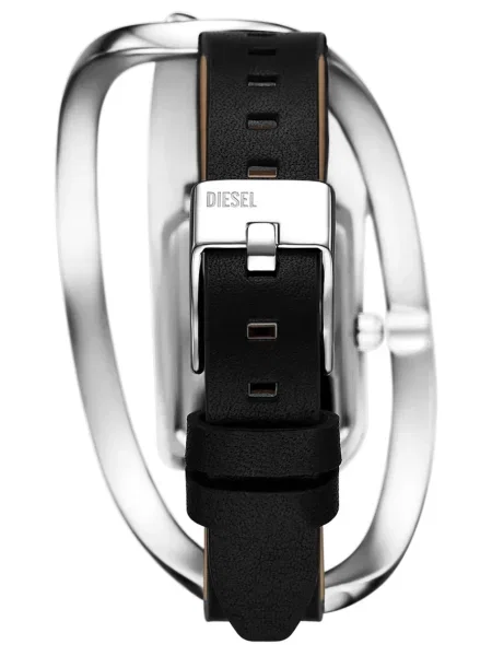 DIESEL Ceas analogic / argintiu negru