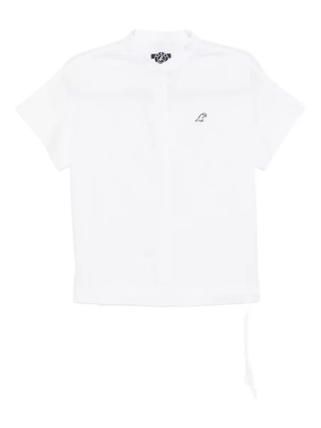 Haftowany top Sport B. By Agnès B. biały