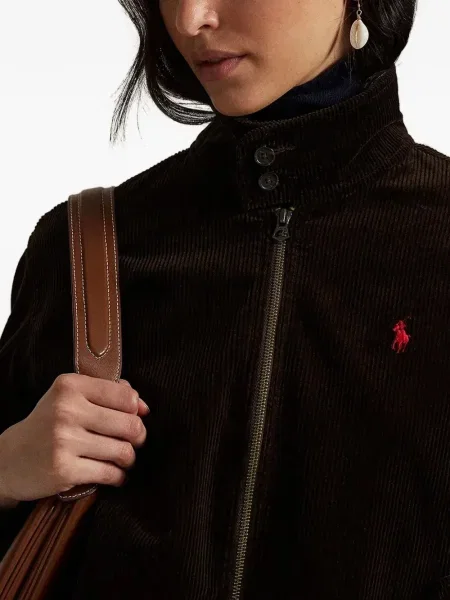 Căciulă Polo Ralph Lauren cu broderie cu două rânduri de nasturi alergare negru