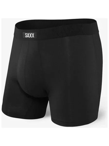 Bokserki SAXX Undercover Fly w kolorze czarno-białym z logo XS czarne