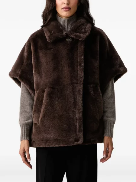 Scurt geacă Dkny cu blană maro