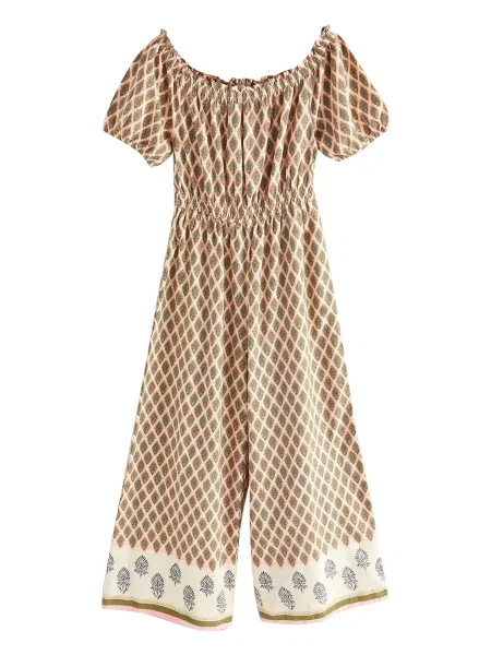 Next Salopeta verde / verde pin / roz alb