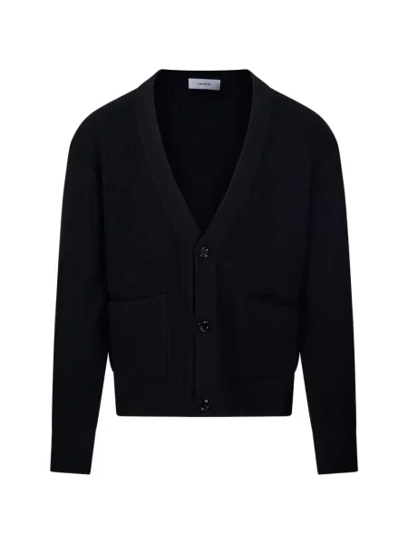 Cardigan Lardini cu decolteu în V negru
