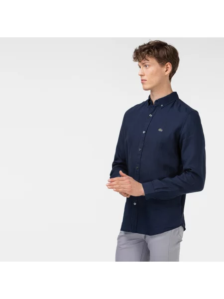 Lacoste сорочка чоловіча синя