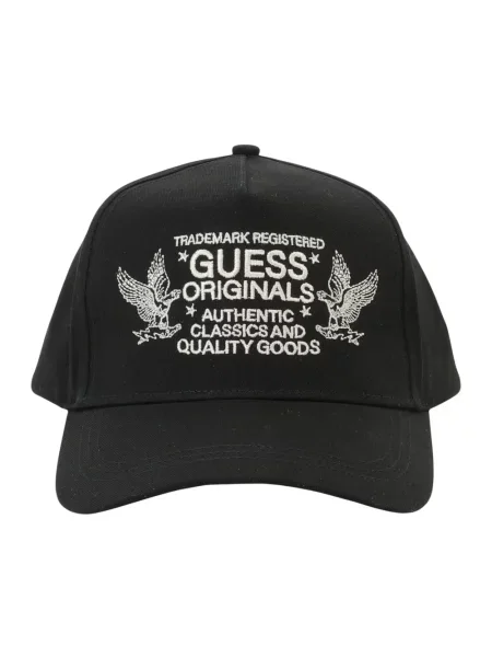 Czapka z daszkiem Guess czarna