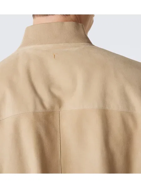 Semišový bomber bunda Tod's béžová