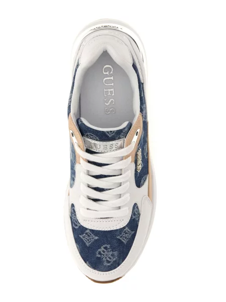 Sneakerși Guess alb