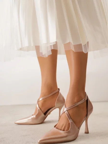 Pantofi stiletto Dalimara șampaniei