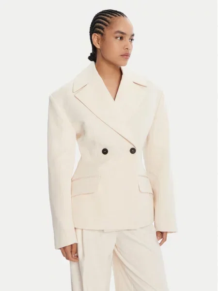 JACQUEMUS Švarkas La Veste Norma smėlio