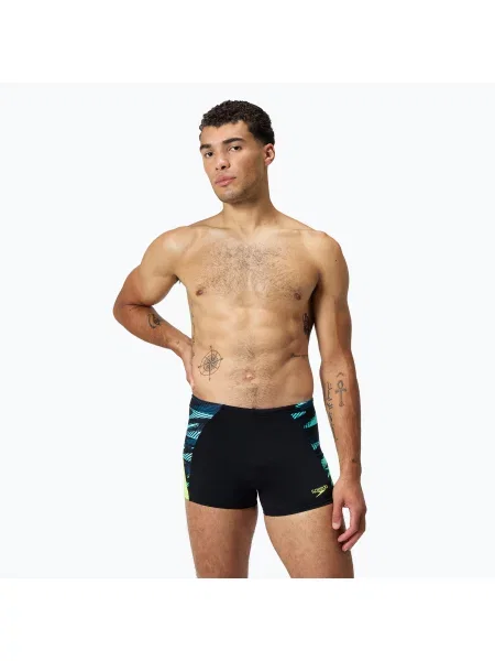 Férfi úszónadrág Speedo Endurance+ MAX Splice Aquashort black/hyper yellow Endurance+ MAX Splice Aquashort fekete