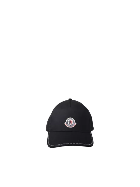 Czapka z daszkiem Moncler z logo czarna