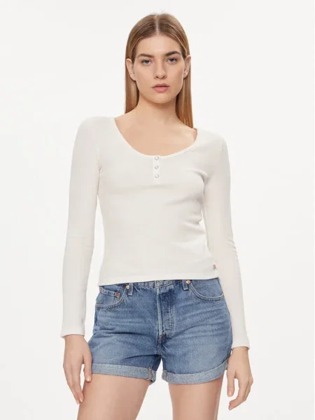 Блуза с дълги ръкави Levi's бежово