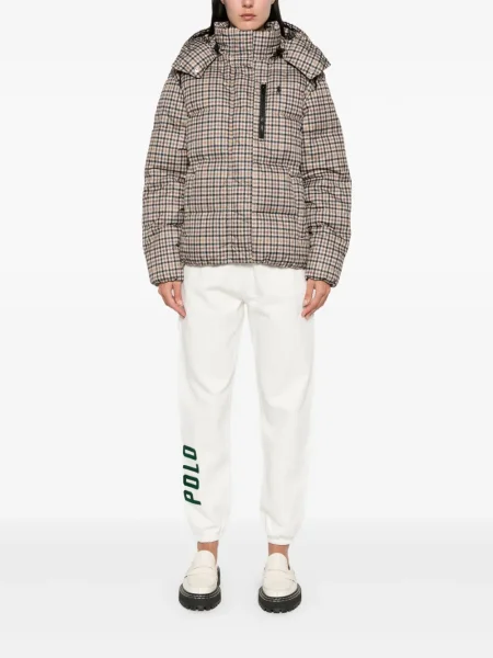 Класическа карирана поло тениска Polo Ralph Lauren бродирана черно