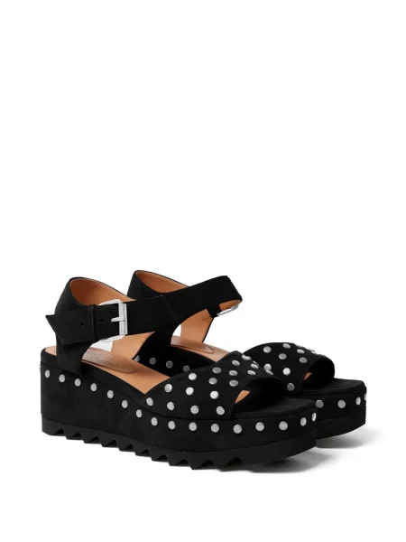 Sandale Stella Mccartney cu platformă cu tepi negru