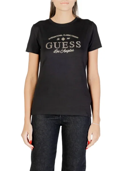 Tricou Guess scurt negru