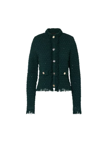 Dzianinowy sweter Liu Jo zielony