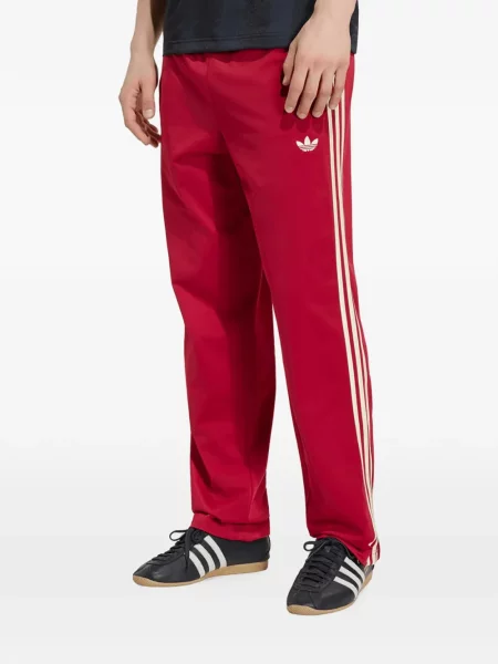 Pantaloni Adidas alergare roșu