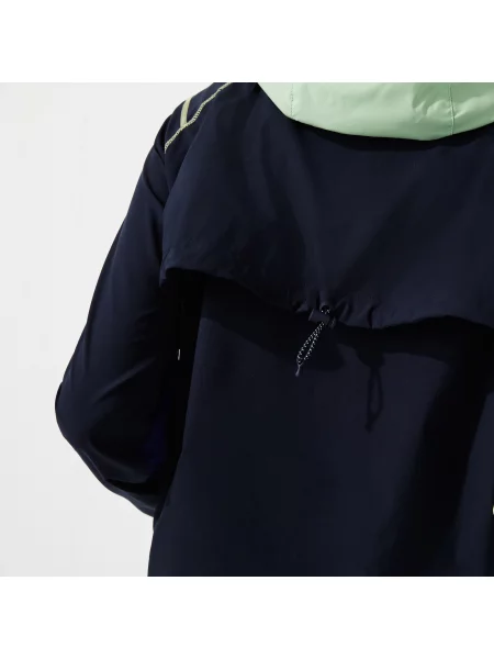 Lacoste Sweter Z Kolorowymi Akcentami granatowy