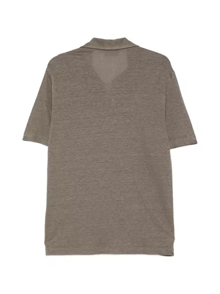 Tricou Dell'oglio cu decolteu în V maro