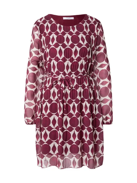 ZABAIONE Rochie mov zmeură / lână alb