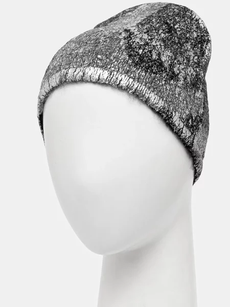 Kapa s dodatkom vune Heliot Emil srebrna siva