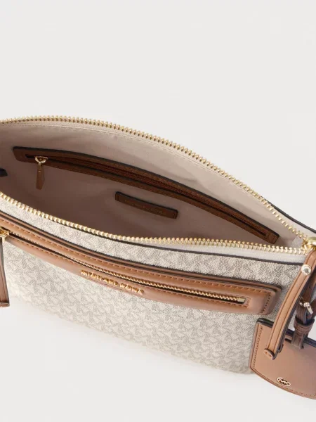Geantă MICHAEL Michael Kors Jet Set Travel Crem bej