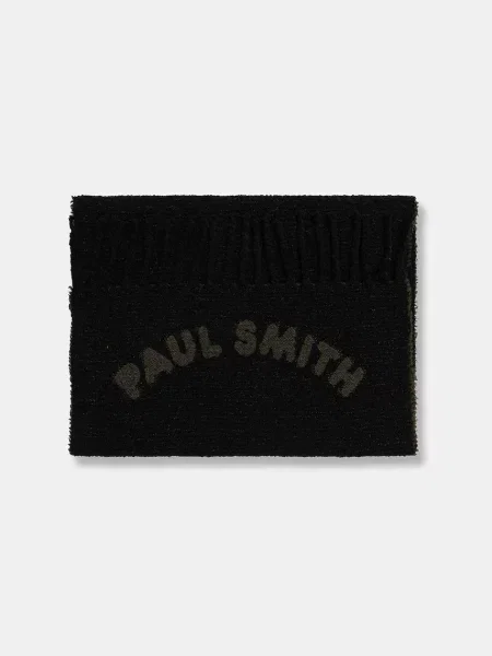 Шарф з додаванням вовни Paul Smith візерунок чорний