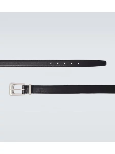 Curea Saint Laurent din piele negru