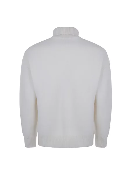 Sweter Ami Paris wełniany biały