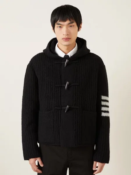 Thom Browne. Kardigan schwarz czarny