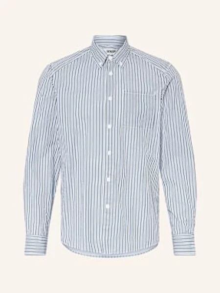 Drykorn Košile Liet Comfort Fit tmavě zelená/ černošedá zelená