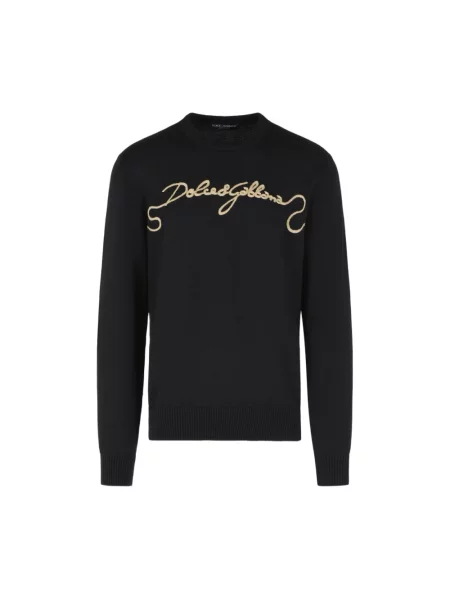 Sweter Dolce And Gabbana wełniany czarny