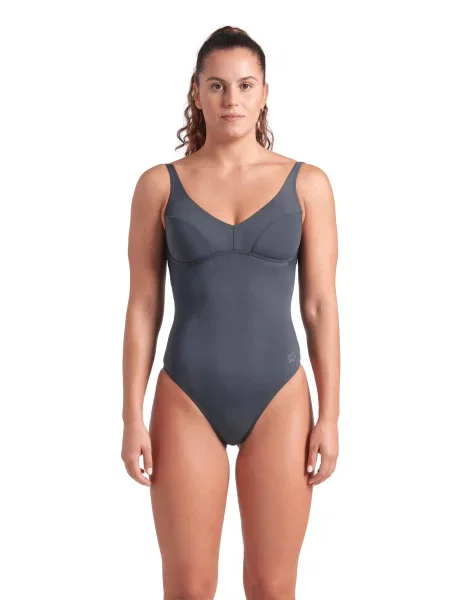 Strój Kąpielowy Arena Swimsuit Victoria U Back S szary