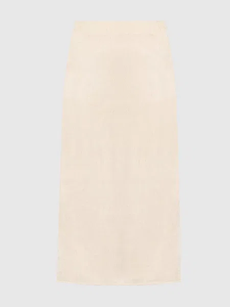 Спідниця з ефектом жатки Co бежева