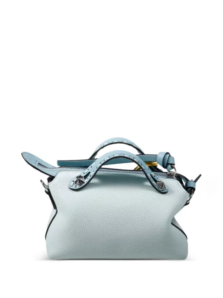 Bőr shopper táska Fendi kék
