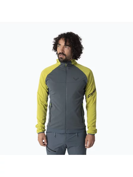 Мъжки трекинг суитшърт DYNAFIT Transalper Thermal Hoody golden сиво