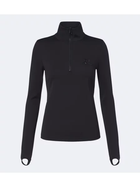 Top Courreges cu autograf negru
