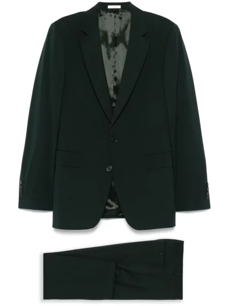 Costum Fursac de lână de costum verde