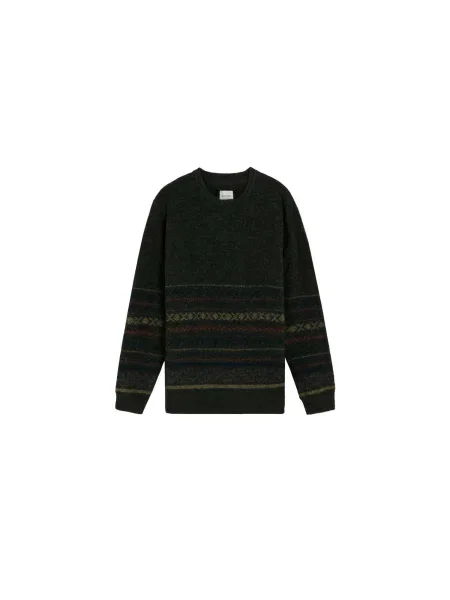 Scalpers Pulover kaki / portocaliu negru