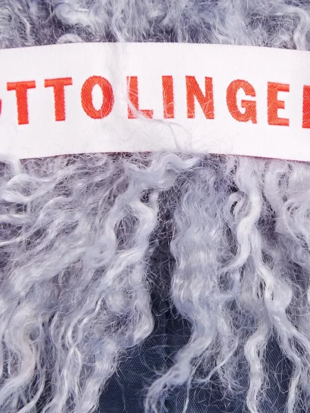 Lung palton de blană Cotton Citizen cu blană albastru
