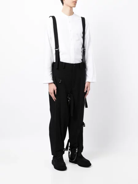 Kalhoty Yohji Yamamoto na ramínka černé