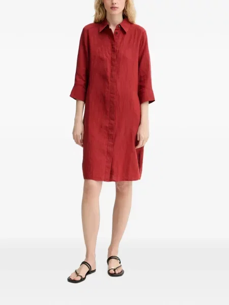 Rochie tip cămașă Marc O'polo de in roșu