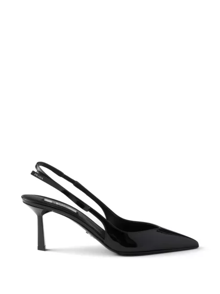 Pantofi cu toc Prada slingback negru