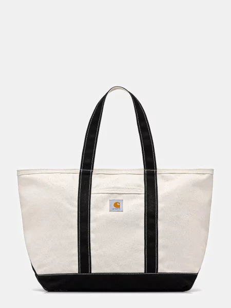 Carhartt WIP Canvas Beach Tote geantă shopper pentru femei cu negru